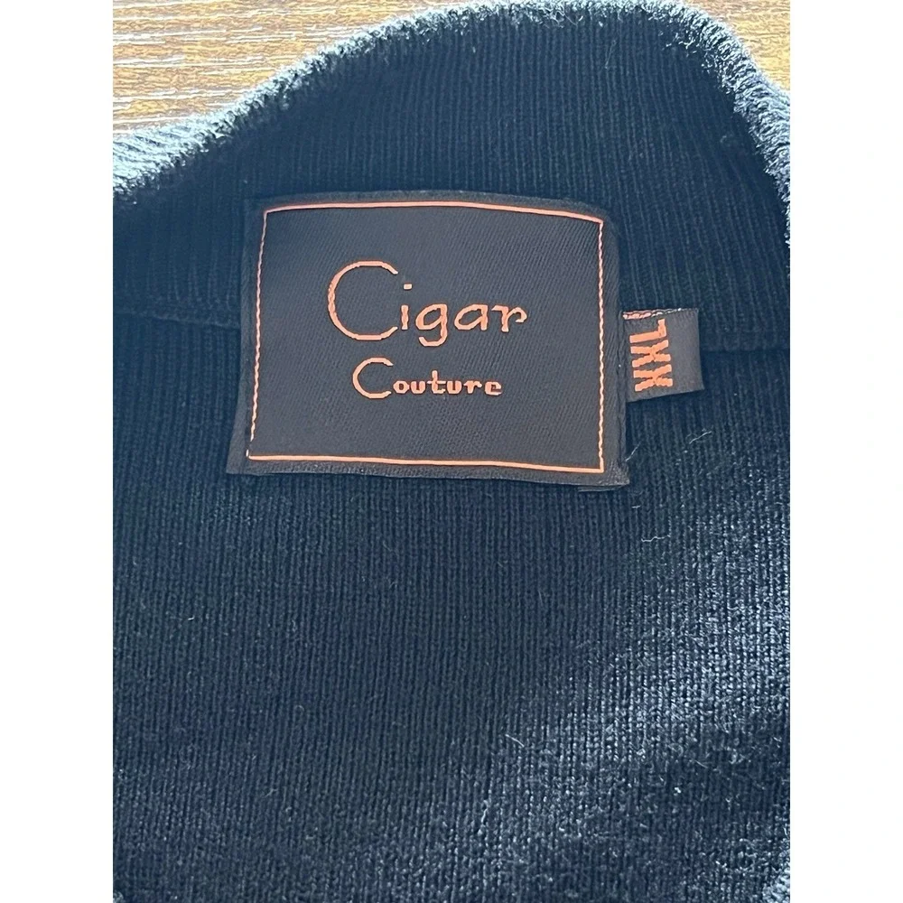 Cigar‎ Couture Central Vertical Pattern Textured Sweater Pullover Sz 2XL XXL